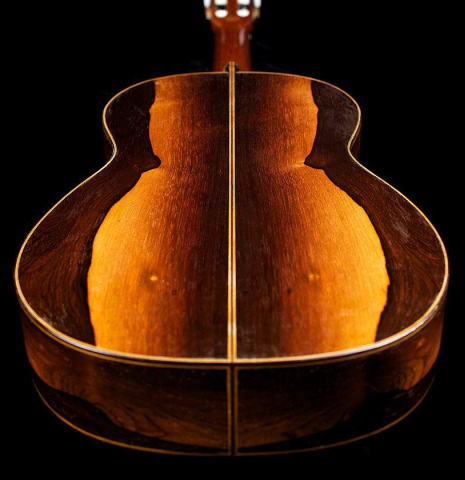 The back a a 1979 Miguel Rodriguez &quot;Churchdoor&quot; guitar made with cedar soundboard and CSA rosewood back and sides