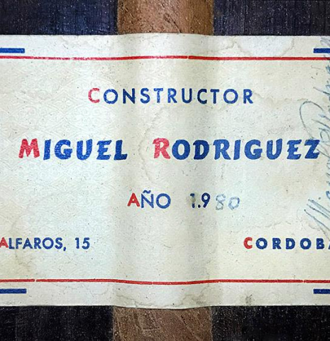 1980 Miguel Rodriguez CD/CSAR (ex Angel Romero)