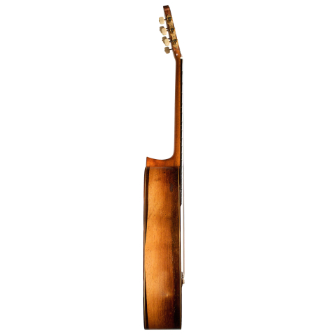 The side of a 1976 Miguel Rodriguez &quot;Churchdoor&quot; (ex Angel Romero) made of cedar and CSA rosewood.