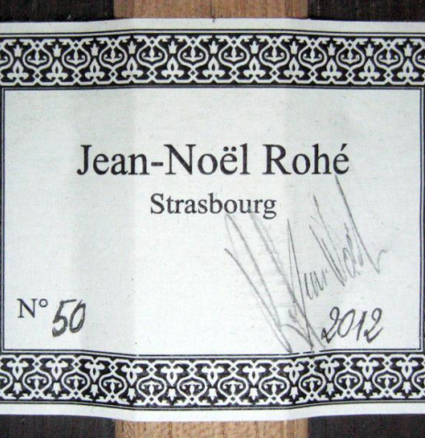 2012 Jean-Noel Rohe SP/CSAR