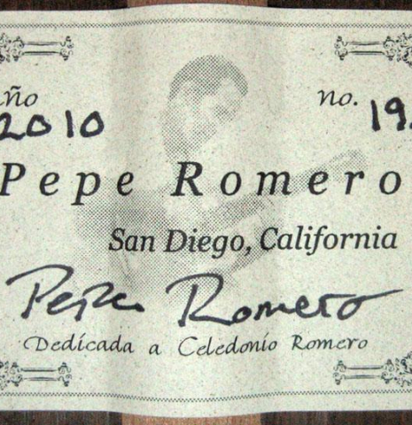 2010 Pepe Romero CD/AR