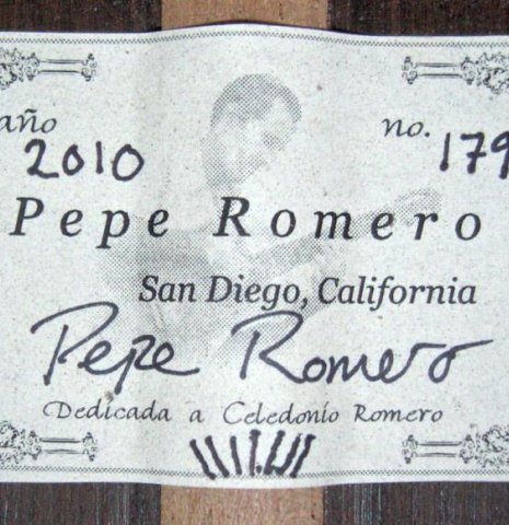 2010 Pepe Romero CD/AR