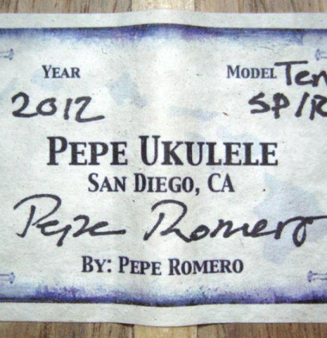 2012 Pepe Romero "Ukulele" SP/CSAR