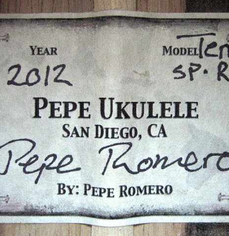 2012 Pepe Romero "Ukulele" SP/CSAR