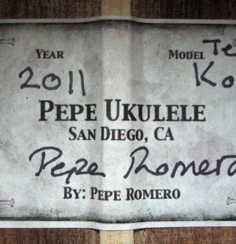 2011 Pepe Romero "Ukulele" KO/KO