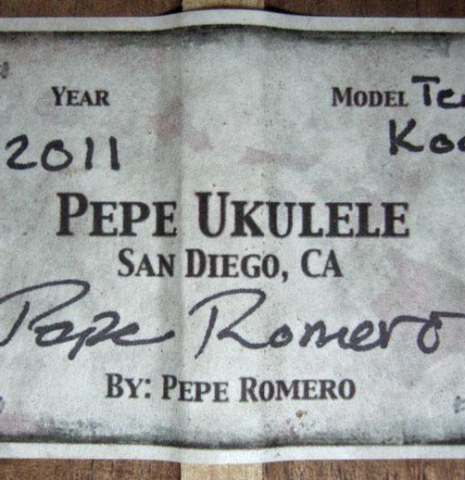 2011 Pepe Romero "Ukulele" KO/KO