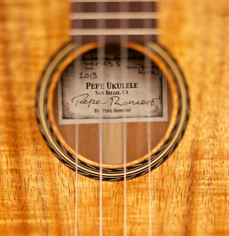 2013 Pepe Romero "Series 5 Ukulele" KO/KO