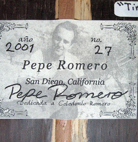 2001 Pepe Romero CD/CSAR