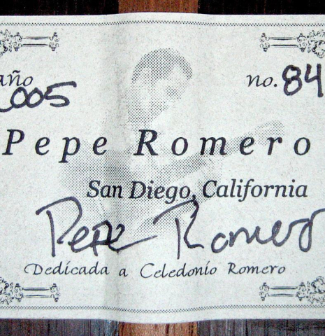 2005 Pepe Romero CD/CSAR