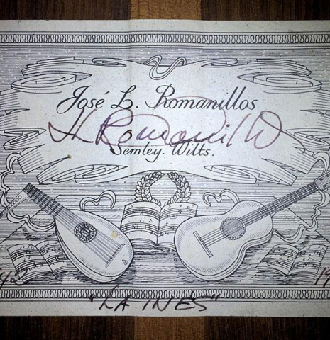 1986 Jose Romanillos "La Ines" SP/IN