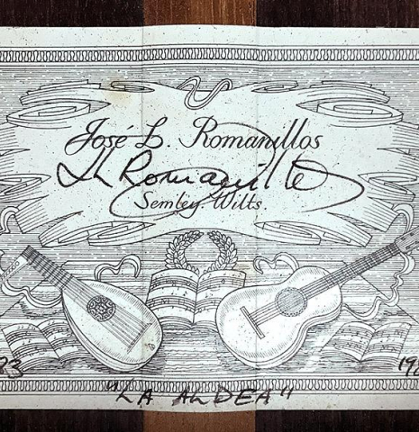 1989 Jose Romanillos "La Aldea" SP/IN
