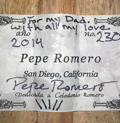 2014 Pepe Romero CD/IR