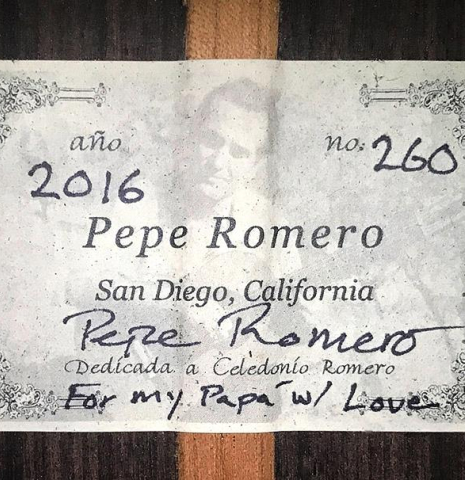 2016 Pepe Romero CD/IN
