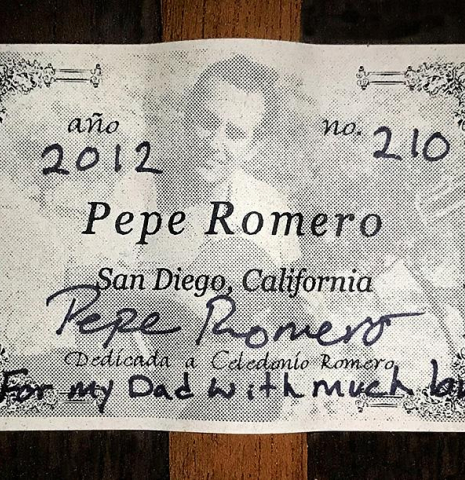 2012 Pepe Romero SP/CSAR