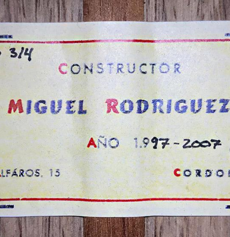 2007 Miguel Rodriguez/Pepe Romero CD/CSAR