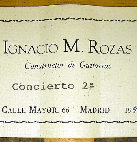 1994 Ignacio Rozas &quot;Concierto 2a&quot; CD/IN