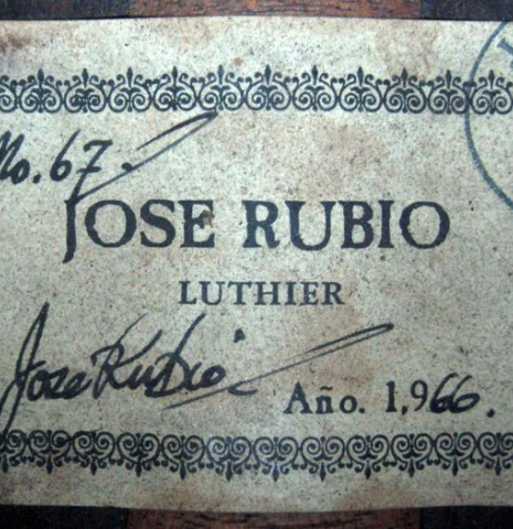 1966 &quot;Jose&quot; David Rubio SP/CSAR