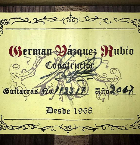 2017 German Vazquez Rubio "Estudio" CD/PE