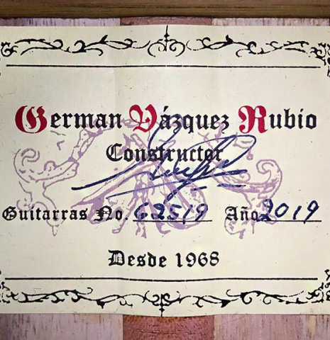 2019 German Vazquez Rubio "Estudio" CD/PE