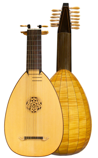 1966 "Jose" David Rubio 9-course lute SP/MP
