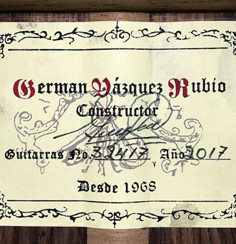 2017 German Vazquez Rubio "Estudio" SP/PE