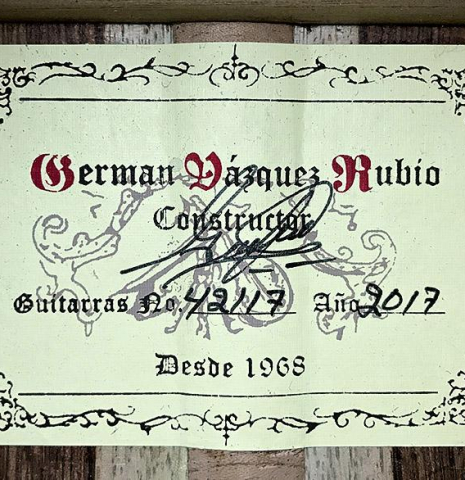 2017 German Vazquez Rubio "Estudio 635" CD/PE