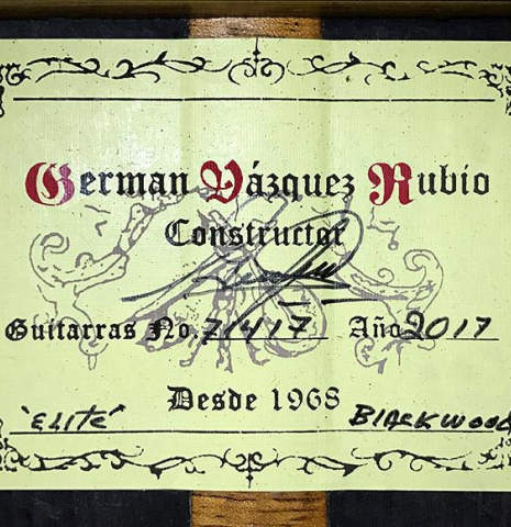 2017 German Vazquez Rubio "Custom Elite" SP/AB