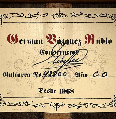 2000 German Vazquez Rubio "Hauser" SP/IN