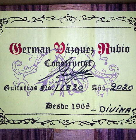 2020 German Vazquez Rubio "Divina" CD/PE