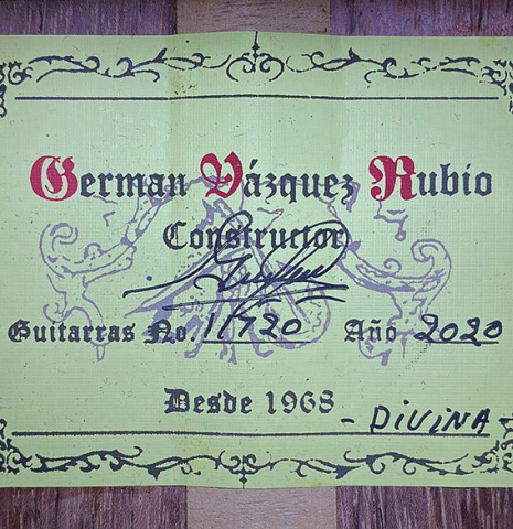 2020 German Vazquez Rubio "Divina" CD/PE
