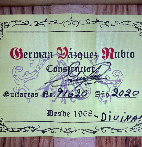 2020 German Vazquez Rubio "Divina" CD/PE