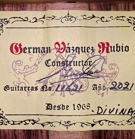 2021 German Vazquez Rubio "Divina" CD/PE