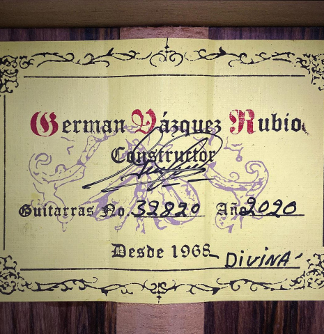 2020 German Vazquez Rubio "Divina" SP/PE