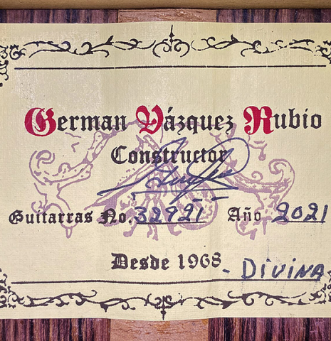 2021 German Vazquez Rubio "Divina" SP/PE