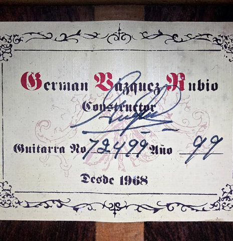 1999 German Vazquez Rubio "Torres" SP/CSAR