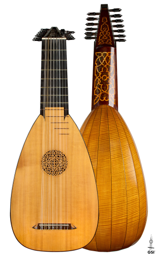 1981 David Rubio 9-course Renaissance lute SP/MP