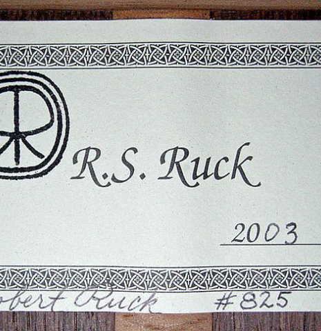 2003 Robert Ruck CD/IN (ex Manuel Barrueco)