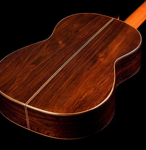 The back and sides of a 1983 Robert Ruck classical guitar made of spruce and CSA rosewood The back and sides of a 1983 Robert Ruck classical guitar made of spruce and CSA rosewood