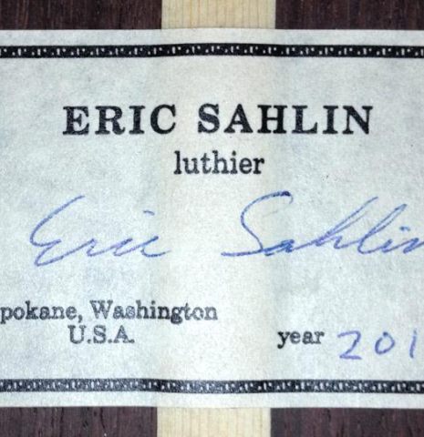 2013 Eric Sahlin CD/IN