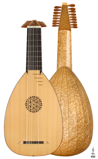 1988 Eric Sahlin 9-Course Lute SP/MP