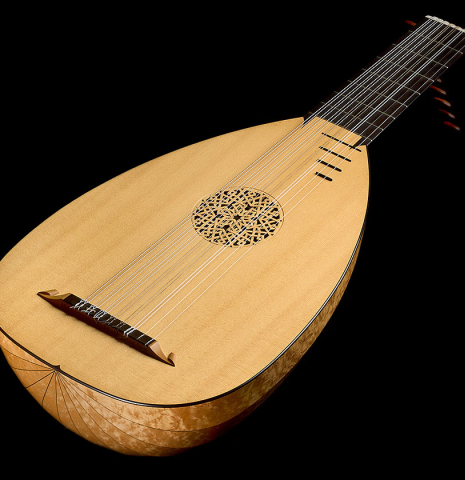 1988 Eric Sahlin 9-Course Lute SP/MP