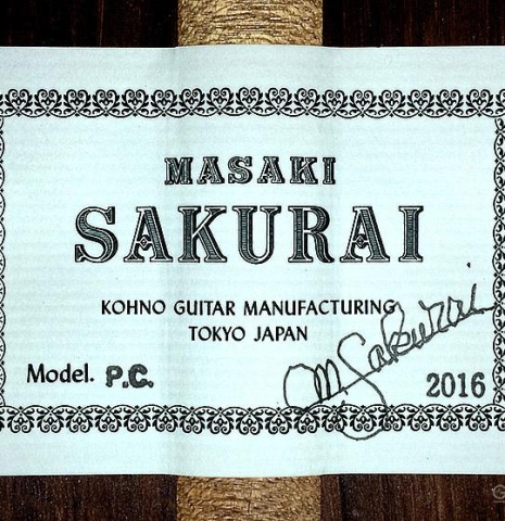 2016 Masaki Sakurai "PC" SP/CSAR