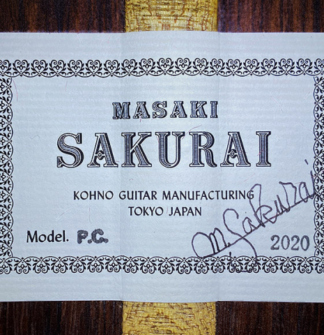 2020 Masaki Sakurai &quot;PC&quot; SP/CSAR