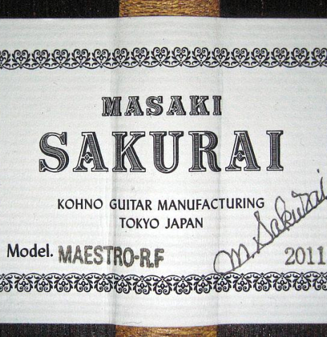 2011 Masaki Sakurai "Maestro RF" CD/CSAR