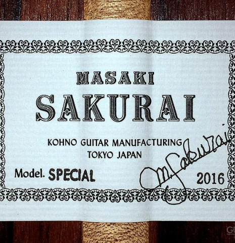 2016 Masaki Sakurai "Special" SP/CSAR