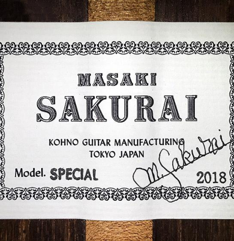 2018 Masaki Sakurai "Special" SP/CSAR