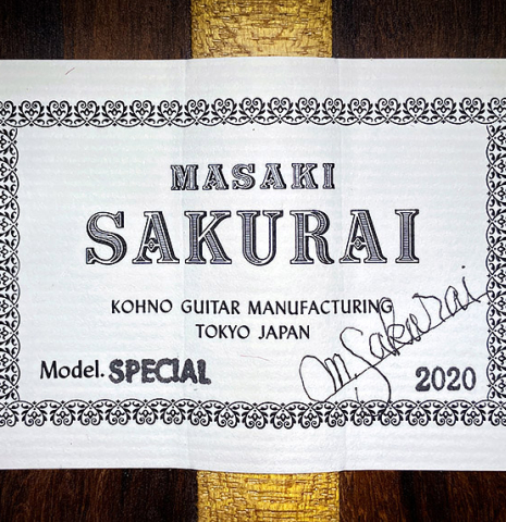 2020 Masaki Sakurai "Special" SP/CSAR