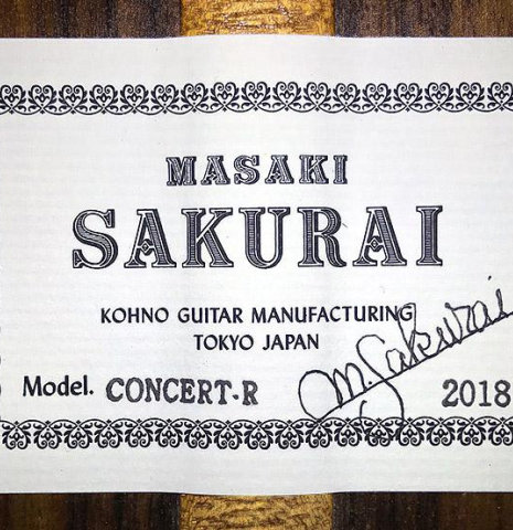 2018 Masaki Sakurai "Concert-R" CD/IN