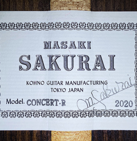 2020 Masaki Sakurai "Concert-R 640" CD/IN