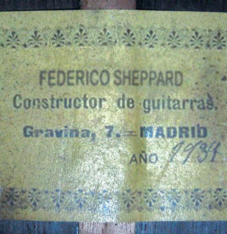 2009 Federico Sheppard "1934 Esteso - ex Barrios" SP/CSAR